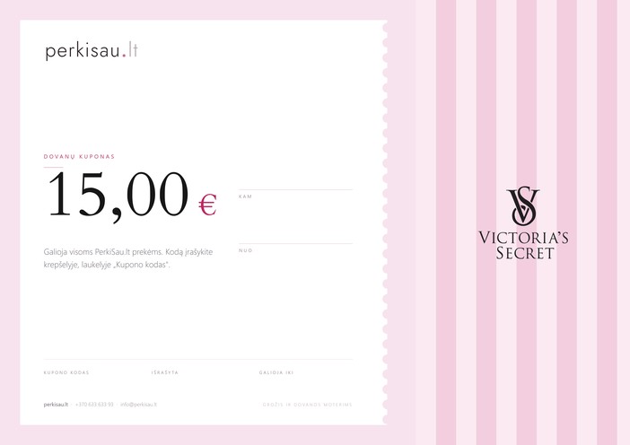 15€ vertės dovanų kuponas