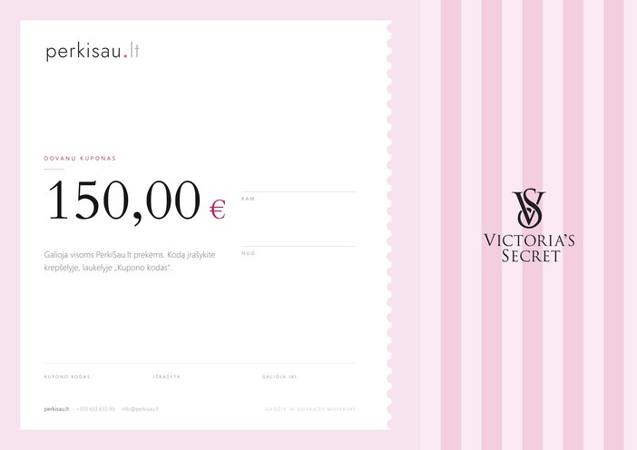 150€ vertės dovanų kuponas