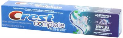 Crest Complete Whitening Plus Deep Clean Effervescent Mint dantų pasta