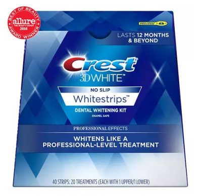Crest 3D White Professional Effects dantų balinimo juostelės