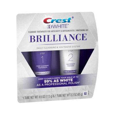 Crest 3D White Brilliance dantų balinimo rinkinys