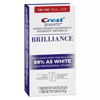 Kelioninis Crest 3D White Brilliance dantų balinimo rinkinys