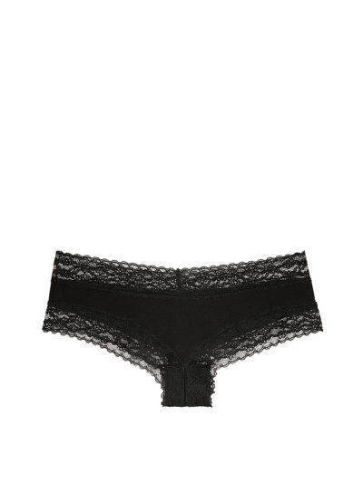 Juodos nėriniuotos Victoria's Secret apatinės kelnaitės