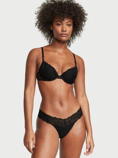 Juodos spalvos apatinės kelnaitės iš Victoria's Secret