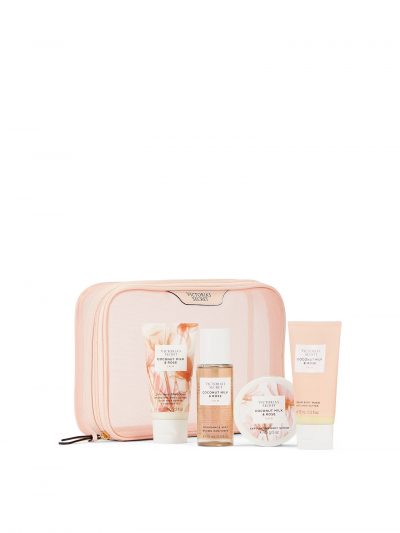 Victoria’s Secret Coconut Milk & Rose – kosmetikos rinkinys su kosmetine