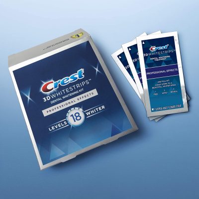 Crest 3D Professional Effects dantų balinimo juostelės