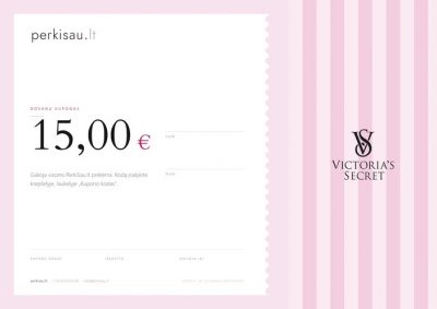 15€ vertės dovanų kuponas