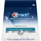 Dantų balinimo juostelės Crest 3D White 1-Hour Express